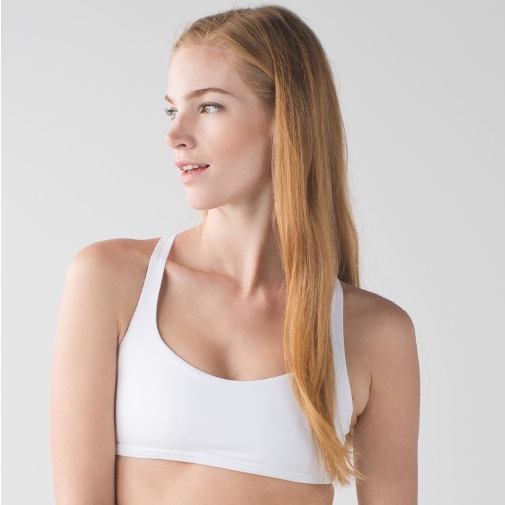 White Lululemon Free To Be Bra (Wild)